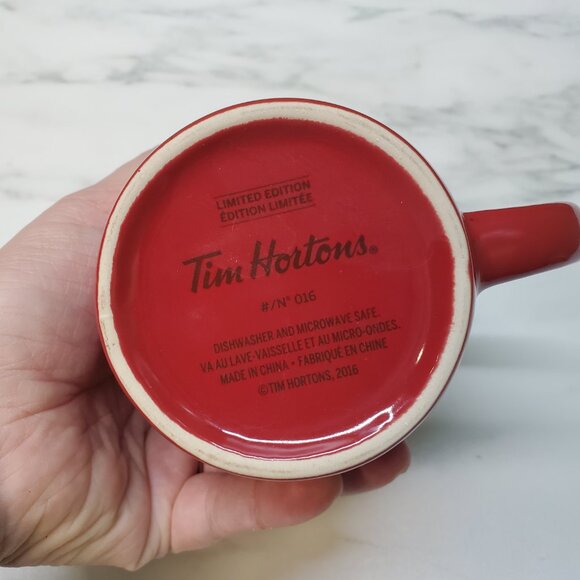 Tim Hortons 2016 Limited Edition #016 Collectible Red Deer Coffee Mug - Picture 7 of 7